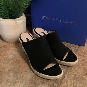 Stuart Weitzman Marabella Suede Espadrille Wedge